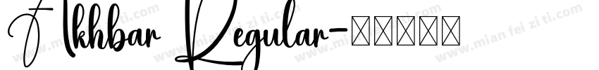 Akhbar Regular字体转换